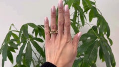 Pomellato Prasiolite 18k Rose Gold Narciso Half Band Ring