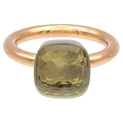 Pomellato Prasiolite Nudo Classic Ring in 18 K Rose Gold - Size 5.25 10.4mm