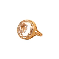 Pomellato Bague cocktail en or rose et quartz