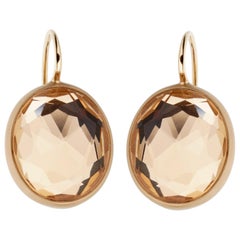 Pomellato Quartz Satin Finish Rose Gold Earrings