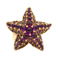 Vintage Pomellato Rhodolite Garnet Ring