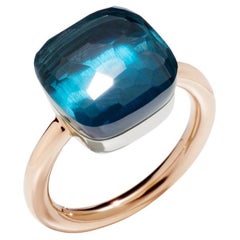 Pomellato Ring Nudo Maxi London Blue Topaze