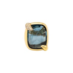 Anillo Pomellato 'Ritratto' Topacio Azul de Londres - '10s