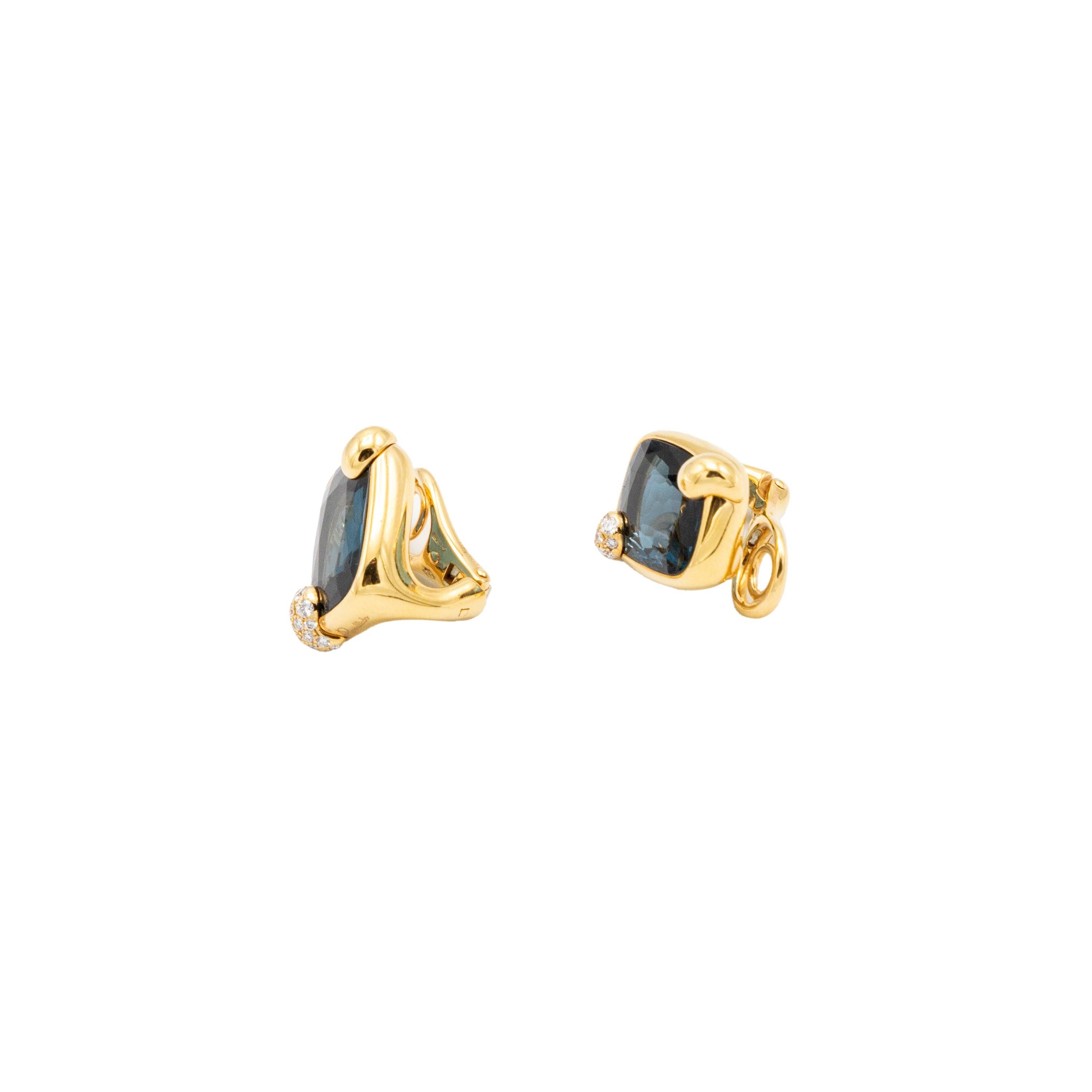Pomellato Ritratto Topaz Earrings - '10s For Sale 1