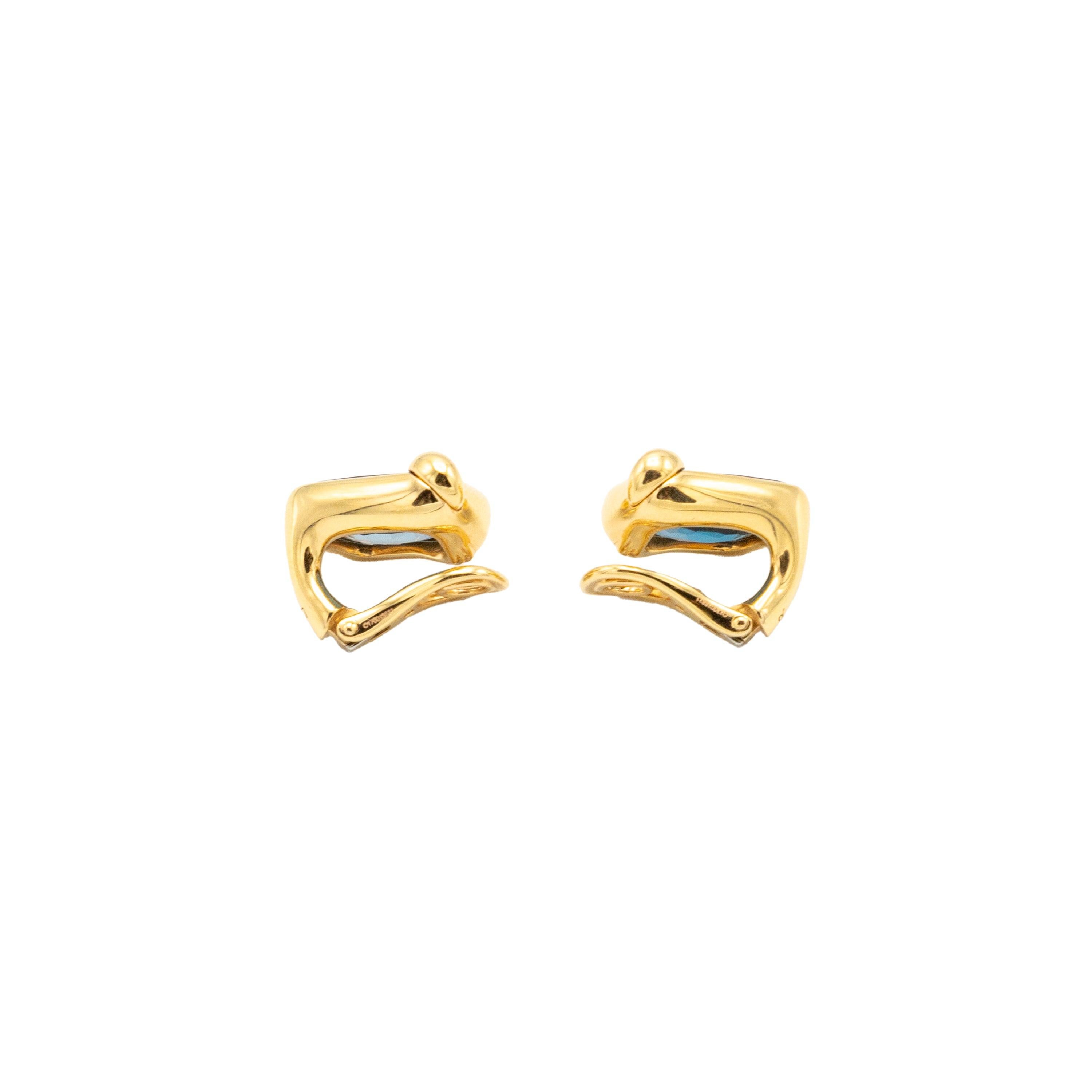 Pomellato Ritratto Topaz Earrings - '10s For Sale 3