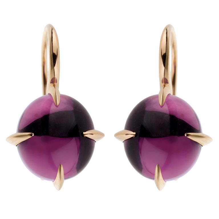 Orecchini Pendenti Pomellato Orecchini Quarzo Rosa Orecchini