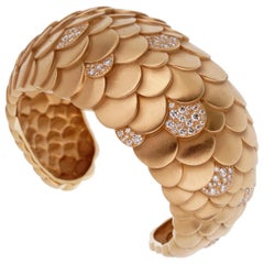 Pomellato Bracelet manchette en or rose et diamants