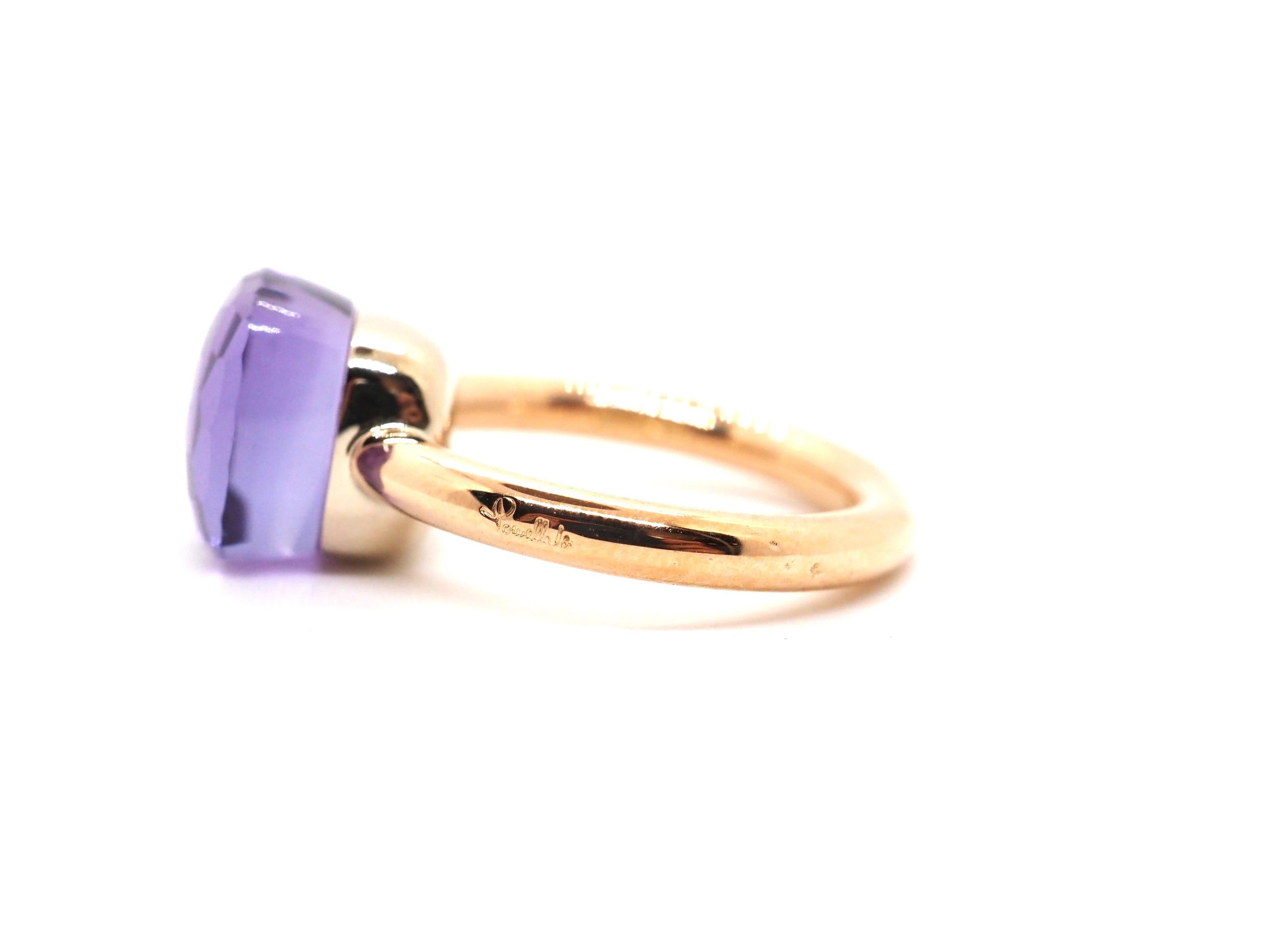 Nudo Klassischer Amethyst-Ring aus Roségold mit Pomellato für Damen oder Herren im Angebot