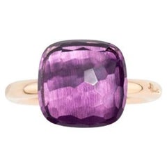 Pomellato Rose Gold Ring Nudo Classic Amethyst