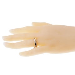 Pomellato Rose Gold Woven Diamond White Gold Ring