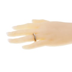 Pomellato Rose White Gold Diamond Stacking Band Ring