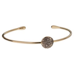 Pomellato Sabbia Bracciale Bangle in oro rosa 18k con diamanti marroni