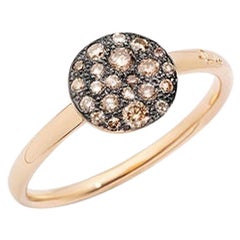 Pomellato Sabbia Anillo Diamante Marrón Mujer A.B407/O7/BR