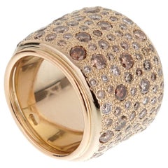 Pomellato Sabbia Diamond Band Gold Ring