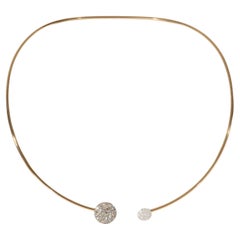 Pomellato Sabbia Diamond Choker Necklace in 18k Rose Gold 0.98ctw