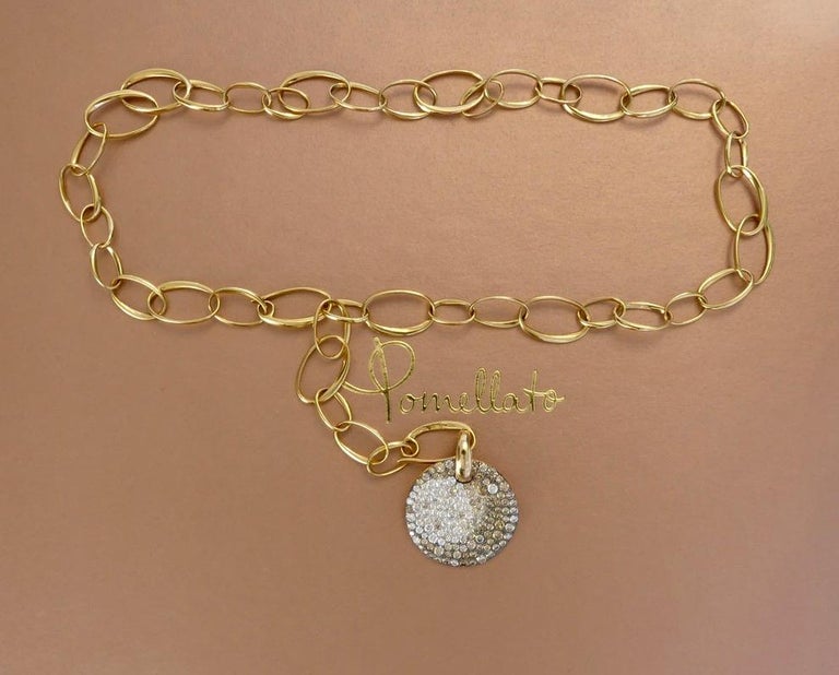 Pomellato Sabbia Diamond Pendant Rose Gold Necklace at 1stDibs pomellato sabbia necklace