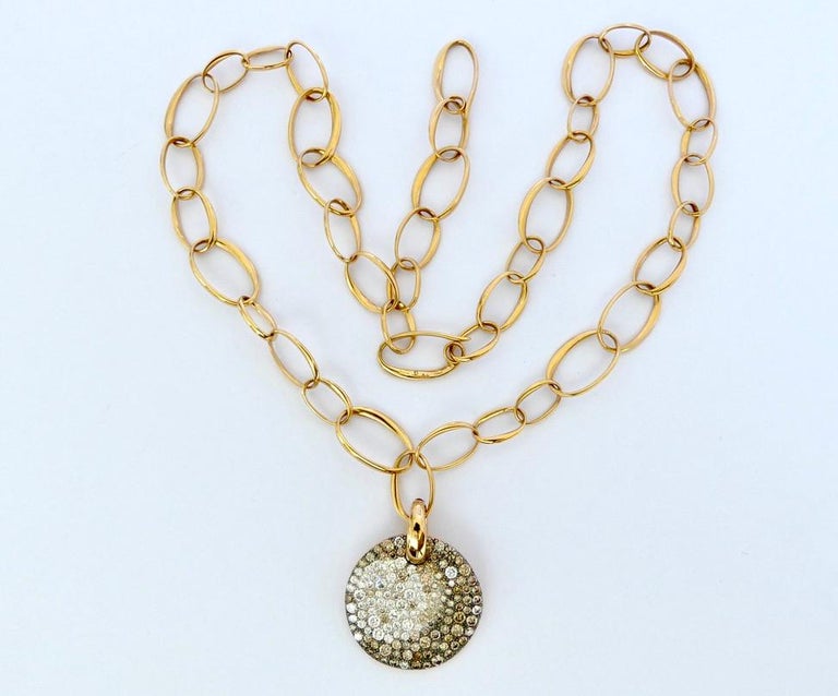 Pomellato Sabbia Diamond Pendant Rose Gold Necklace at 1stDibs ...