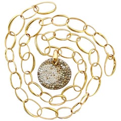 Pomellato Sabbia Diamond Pendant Rose Gold Necklace
