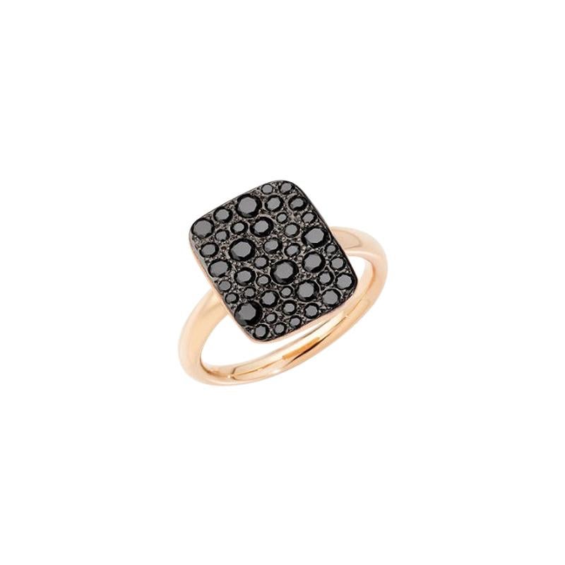 Pomellato Sabbia Ladies Black Diamond Ring A.B903MO7/BB For Sale