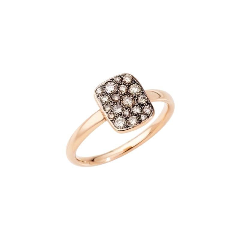 Pomellato Sabbia Ladies Brown Diamond Ring A.B903PO7/BR For Sale