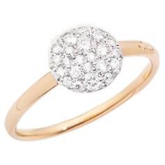 Pomellato Sabbia Ring 18k Rose Gold Rhodium-Plated AB4070O7000DB000