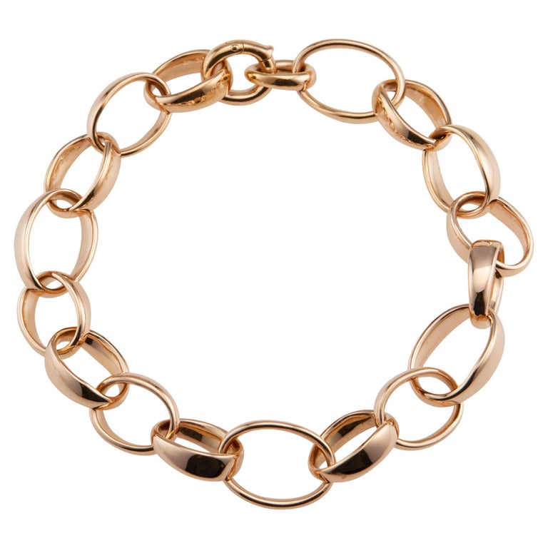 Pomellato Sabbia Rose Gold Link Bracelet For Sale