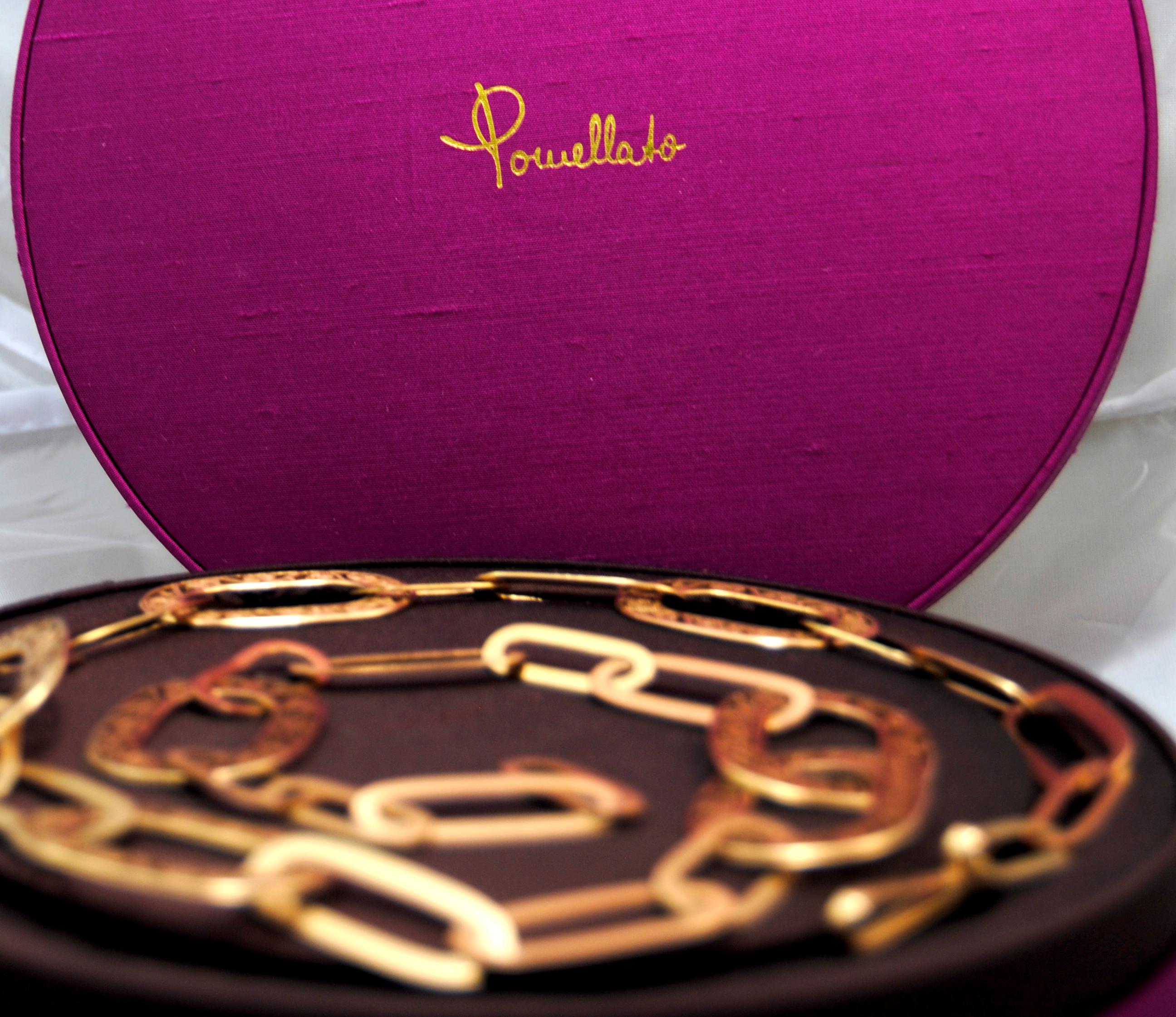 Pomellato Satin Gold Necklace from Arabesque Collection In New Condition In Bilbao, ES