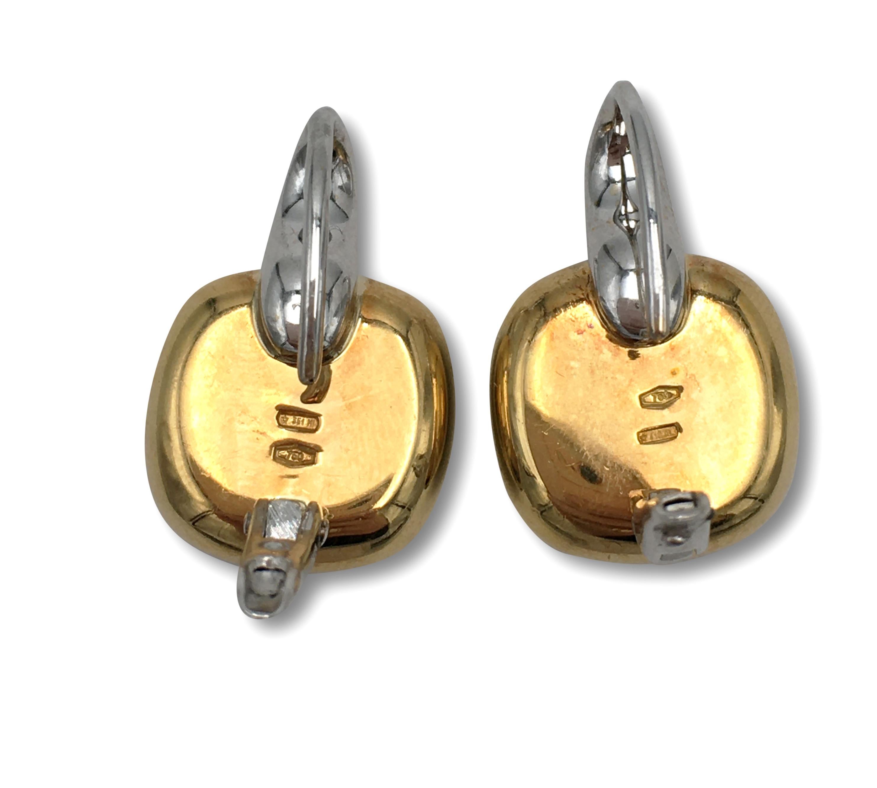 Pomellato - Boucles d'oreilles 'Sherazade' en or:: péridot et diamant Excellent état à New York, NY