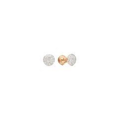 Pomellato Boucles d'oreilles Sibbia en or rose plaqué rhodium avec diamants O.B204HPO7B9