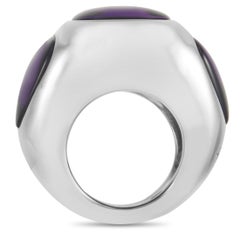 Pomellato Silver and Purple Amethyst Ring