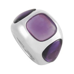 Pomellato Silver and Purple Amethyst Ring