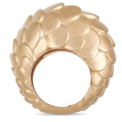 Pomellato Sirene 18K Rose Gold Scale Ring