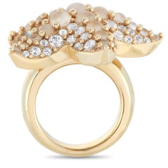 Pomellato Sirene 18k Yellow Gold Moonstone and Topaz Starfish Ring