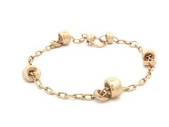 Pomellato Solid 18k Yellow Gold Rondels Iconica Link Chain Bracelet