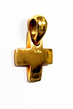 Pomellato Solid 18kt Gold Cross Pendant
