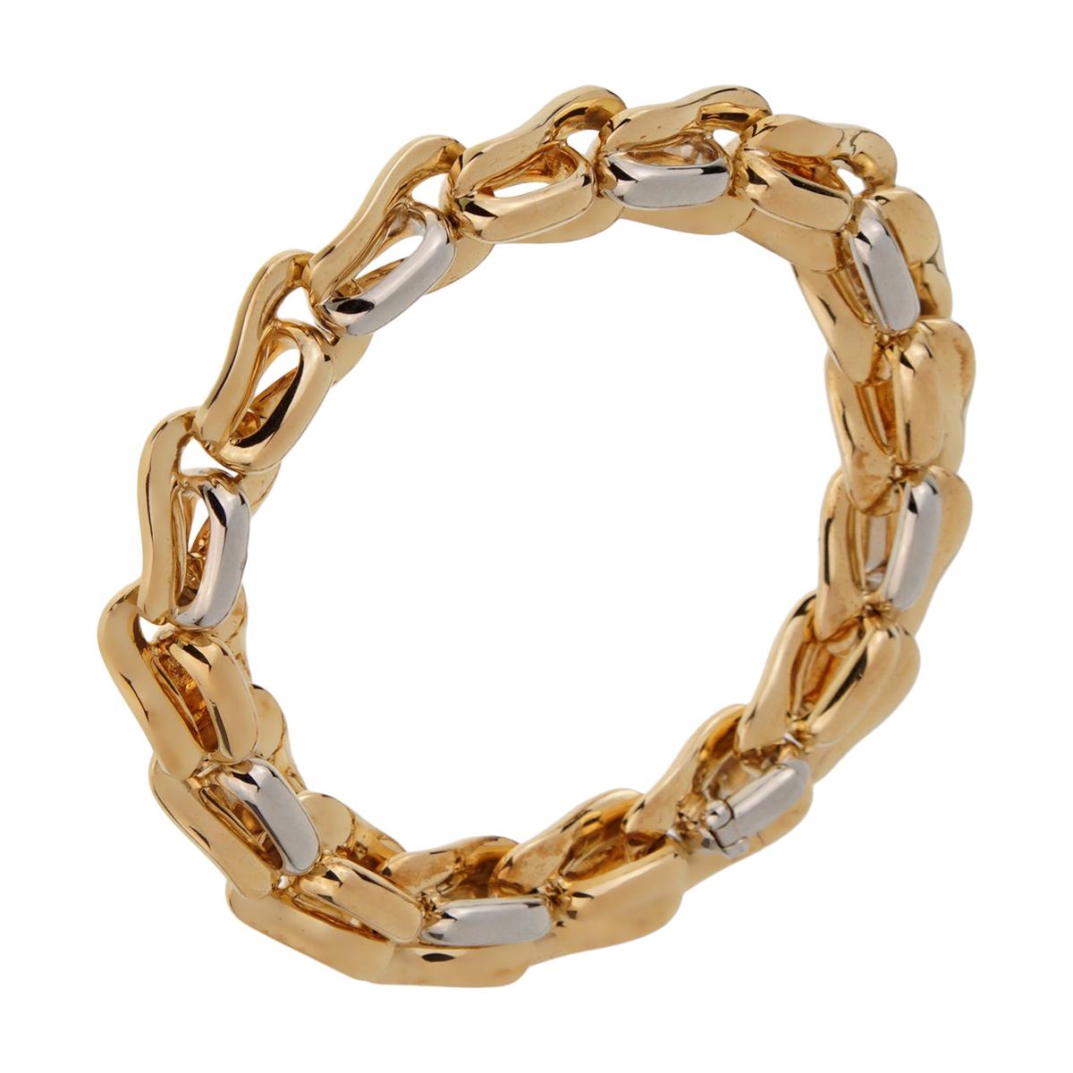 Pomellato Bracelet à maillons en or massif et or 18 carats pour femmes en vente