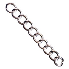 Pomellato Solid Sterling Silver Gourmette Bracelet, circa 1998