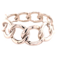 Bracelet Gourmette en argent massif de Pomellato, circa 1998