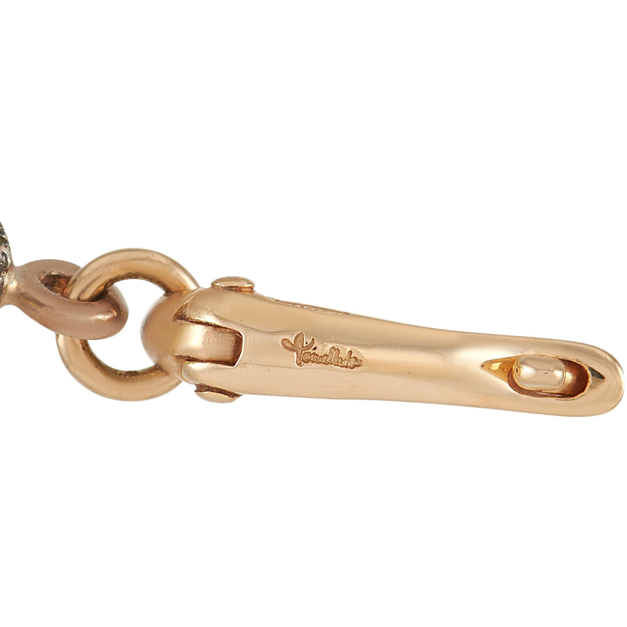 Pomellato Tabou 18k Rose Gold Peridot Ohrringe (Gemischter Schliff)