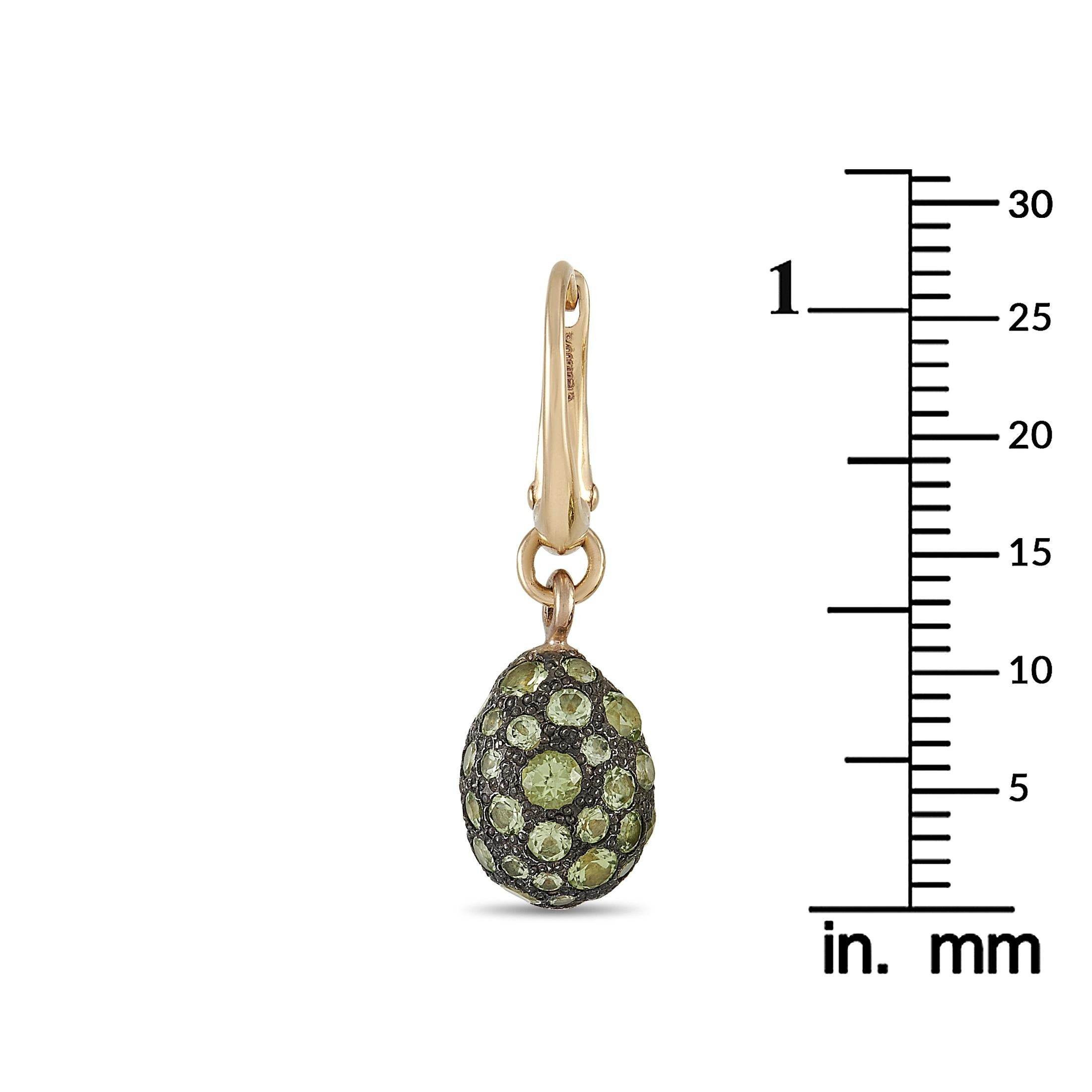 Pomellato Tabou 18k Rose Gold Peridot Ohrringe im Zustand „Neu“ in Southampton, PA