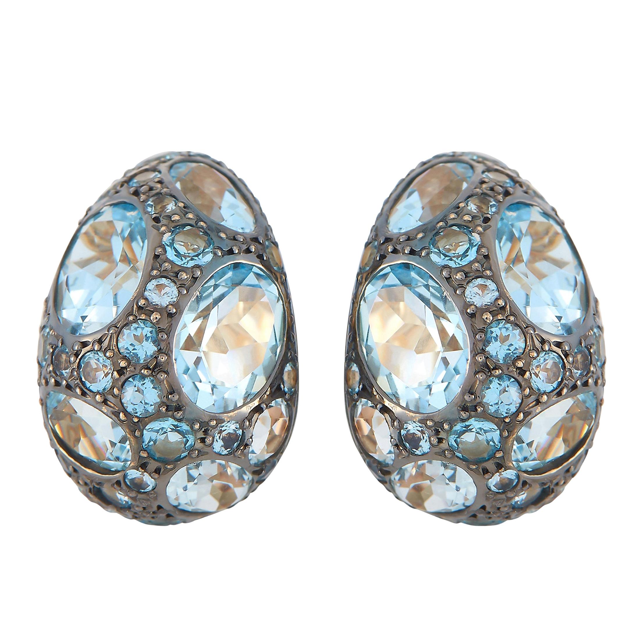 Pomellato Tabou 18K Yellow Gold Topaz Earrings