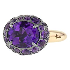 Pomellato Tabou Amethyst in 18 Karat Rose Gold Ring
