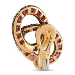 Boucles d'oreilles Pomellato Tango en or rose 18 carats avec tourmaline rose PO11-060426