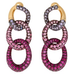 Pink Sapphire Earrings