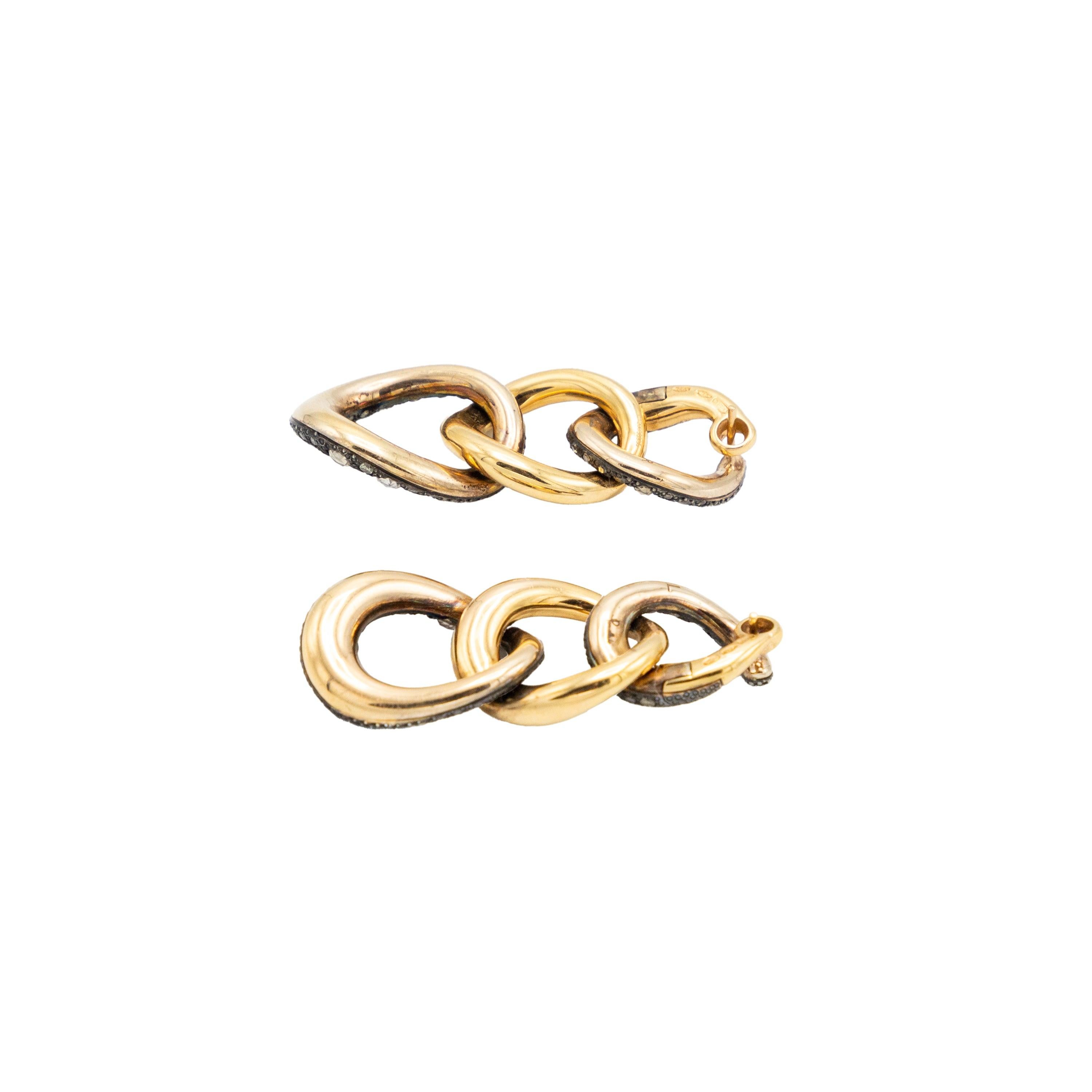 Pomellato Tango Gold and Diamond Earrings - '00s For Sale 2