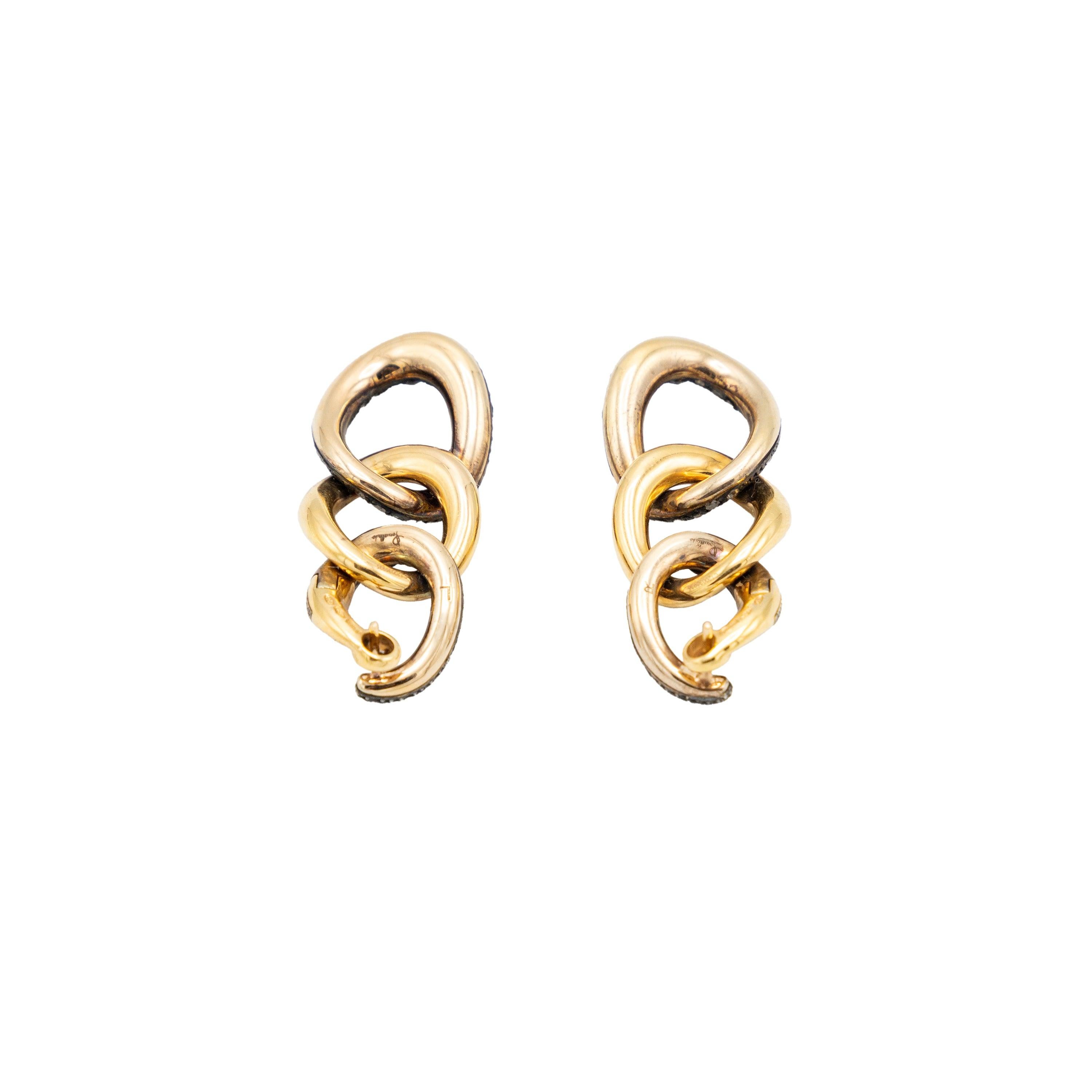 Pomellato Tango Gold and Diamond Earrings - '00s For Sale 3