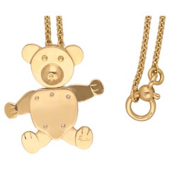 Pomellato Teddy Bear 18 Karat Yellow Gold Charm Necklace