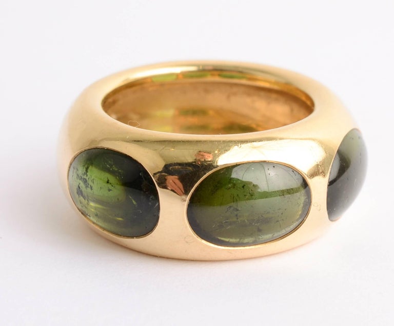 Pomellato ThreeStone Tourmaline Ring at 1stDibs