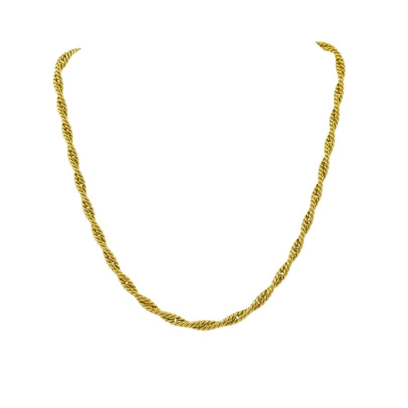 da uomo o donna Pomellato Collana con catena a corda ritorta in oro 18k in vendita