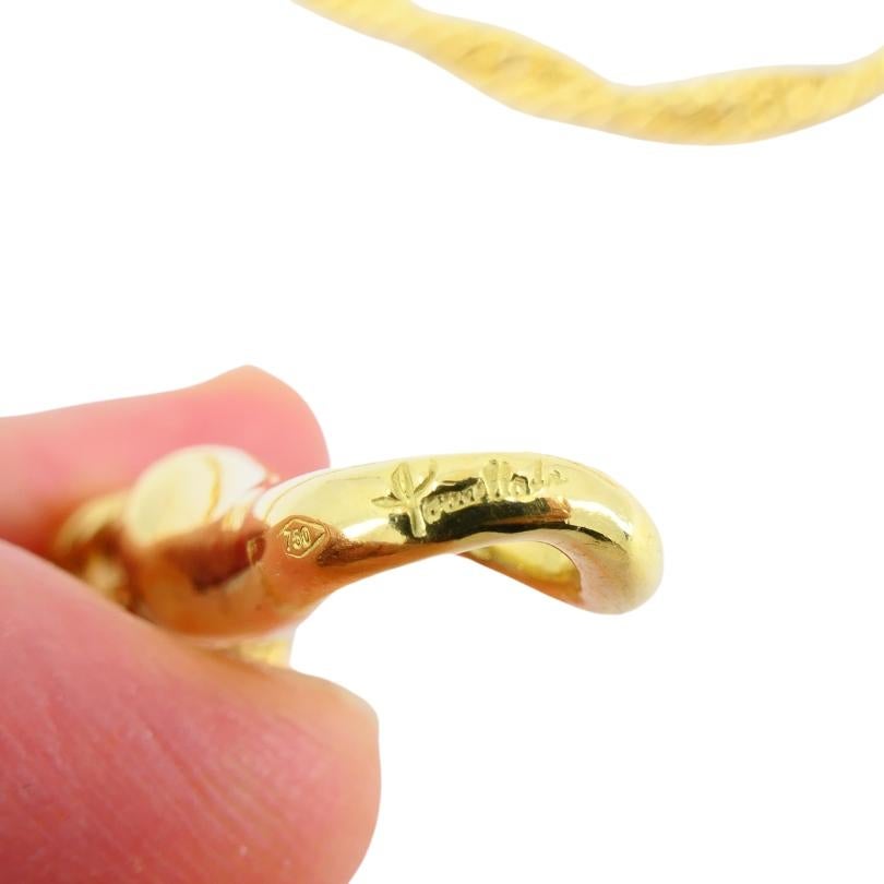 Pomellato Collana con catena a corda ritorta in oro 18k in vendita 5